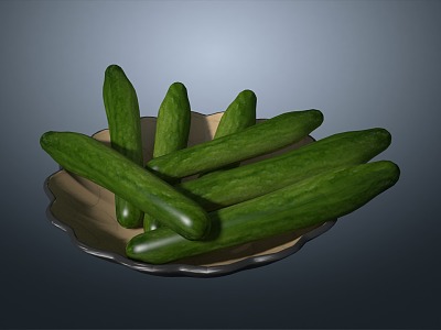 Cucumber thorn melon king melon qin melon cucumber tangua hanging melon 3d model