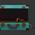 Modern record player Black record player 3d model
