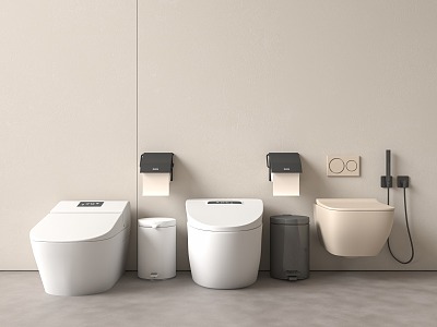 Modern toilet 3d model