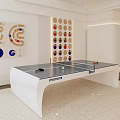 Modern Ping Pong Table With Colorful Wall Decor And Sports Equipment Setup
