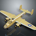 B25 Bomber World War II Bomber 3d model