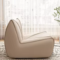 Nordic Lazy Sofa Cream Lazy Sofa Leisure Chair 3d model