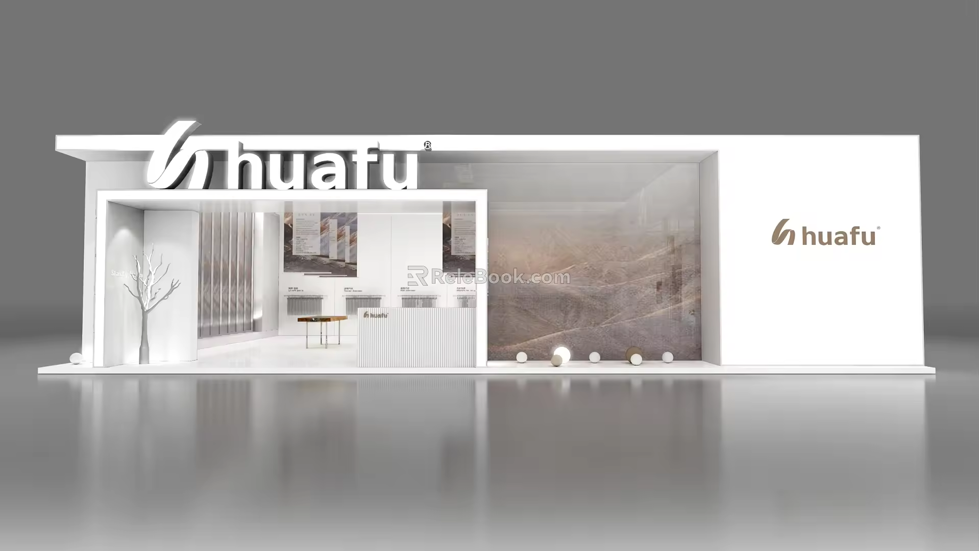 Huafu Exhibition Booth Model 3d model