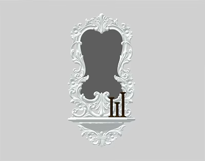 European-style frame decorations 3d model