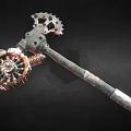 Mechanical Gear Tool Featuring Spiral Spring Metal Shaft And Industrial Design