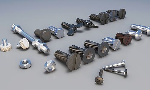 modern screw 3d model