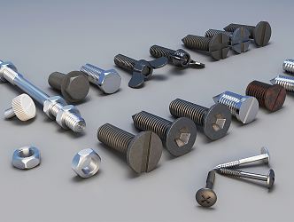 modern screw 3d model