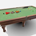 High Quality Billiard Table With Green Felt Surface Wooden Frame Balls And Cues