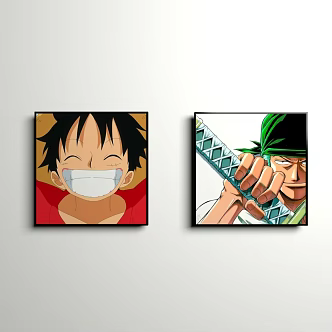 Hanging picture animation cartoon 3d model