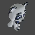 Playful 3D Panda Cartoon Character With Big Eyes And Open Arms
