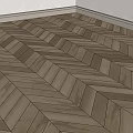 Elegant Herringbone Pattern Wooden Flooring With Natural Wood Texture In Room Corner