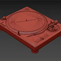 High Performance Vinyl Turntable Audio System With Precision Tonearm And Sound Quality 3d model