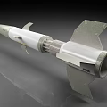 Military Missile With White And Green Body And Fins For Tactical Operations