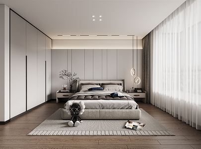 Modern Bedroom Master Bedroom Second Bedroom 3d model