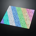 Children's Colorful Puzzle Toy With Multicolored Pieces For Kids Playtime Fun