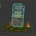 Shield Defense Weapon Ancient Shield Iron Shield Protective Shield Wooden Shield Ancient Weapon Cold Weapon 3d model
