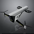 Advanced Space Exploration Drone With High Tech Camera And Propellers