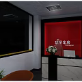 4S Car Dealership Showroom With White Sports Car On Yellow Blue Floor And Car Poster