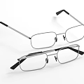 Elegant Silver Frame Eyewear Jewelry With Black Temples And Clear Lenses