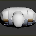Blue Skinned White Haired Red Eyed Game Character In White Uniform With Golden Epaulettes