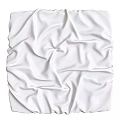White Silk Textured Wall Decor With Wrinkles