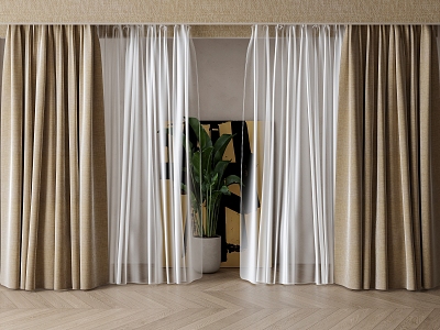 Curtains 3d model