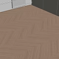 Natural Oak Wooden Flooring With Herringbone Pattern In Modern Interior
