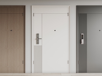 Entry door 3d model