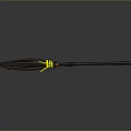 Handmade Broom With Brown Bristles Yellow Rope Binding Black Handle And Red Tip