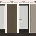 Stylish Interior Swing Door Designs With Wooden Glass Frosted And Solid Panels