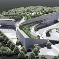 Museum Architecture Exhibition Hall Architecture Culture Hall Architecture 3d model