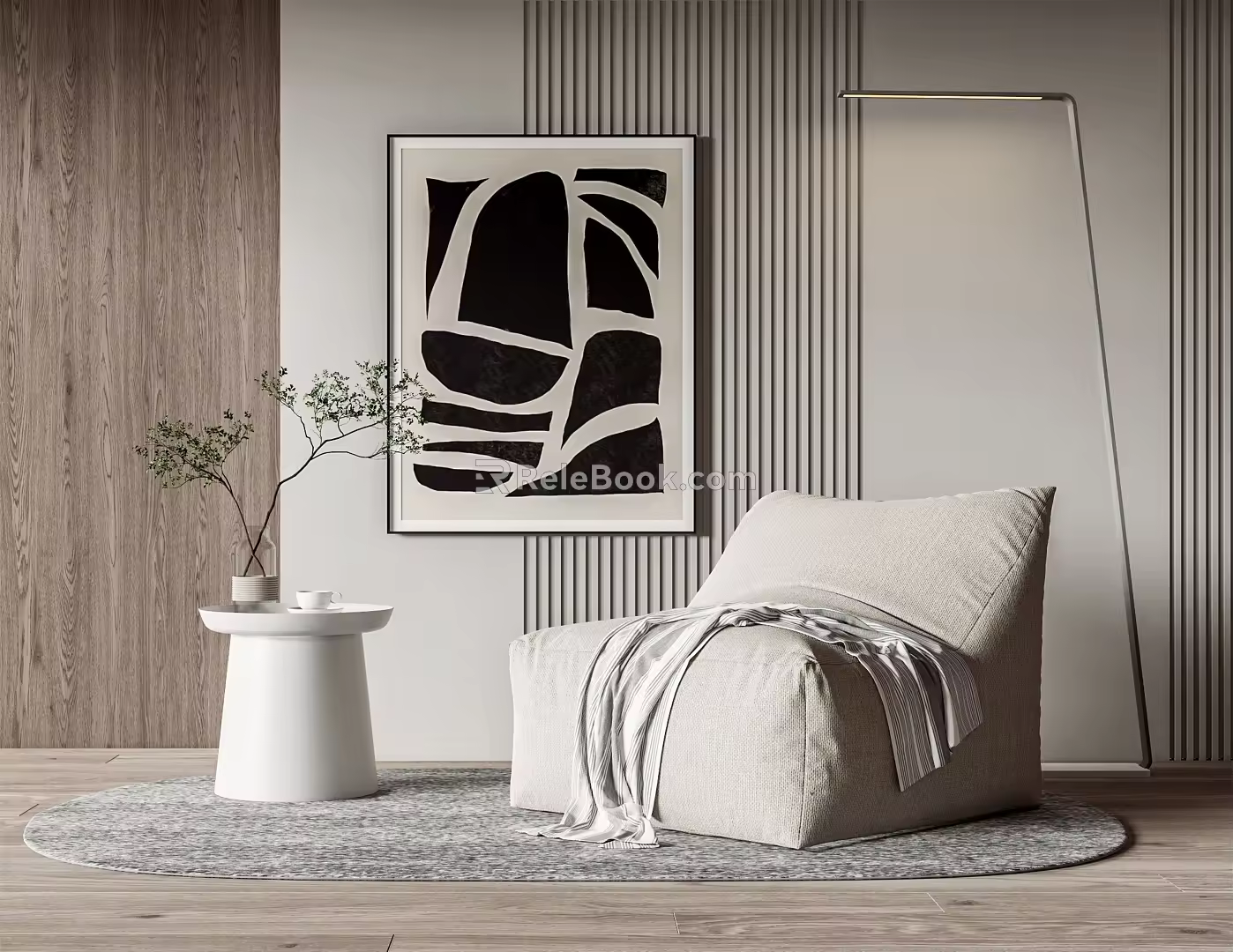 Modern Lazy Sofa 3d model