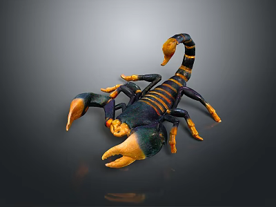 Five Striped Scorpion Karoleni Scorpion Italian Scorpion Mexican Scorpion Soves Scorpion East Asian Piners Scorpion 3d model