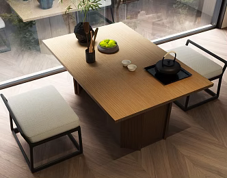 New Chinese Tea Table 3d model