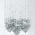 Luxurious Crystal Chandelier Featuring Dangling Crystal Beads For Modern Living Room Lighting Decor