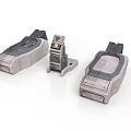 Industrial Mechanical Components In Grey Black With Structured Surfaces And Interfaces