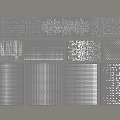 Modern Perforated Panel Background Wall 3d model