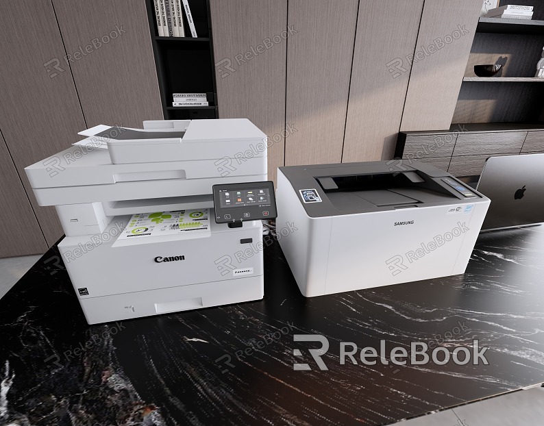 modern printer copier scanning office equipment model