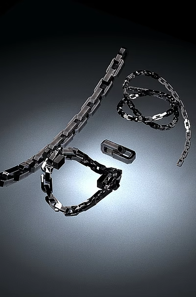 Artistic Wrought Iron Art Chains Featuring Intricate Links And Metal Components 3d model Artistic Wrought Iron Art Chains Featuring Intricate Links And Metal Components 3d model