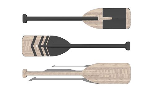 Modern oar pendant 3d model