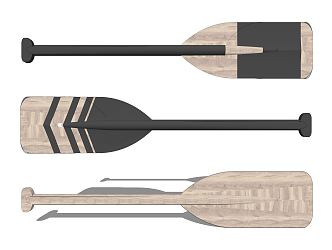 Modern oar pendant 3d model