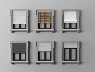 modern venetian blinds sunshade 3d model