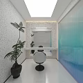 Modern Hair Salon Interior Design With White Styling Chairs Marble Reception Desk And Mirrors