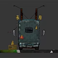 Modern Camper Car RV Camper Car Camper Trailer 3d model