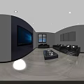 Modern Conference Room Interior Design With Wooden Walls Minimalist Tables White Chairs And Decorative Plants