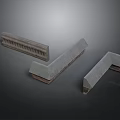Architectural Building Textured Stone Components With L Shaped And Rectangular Forms