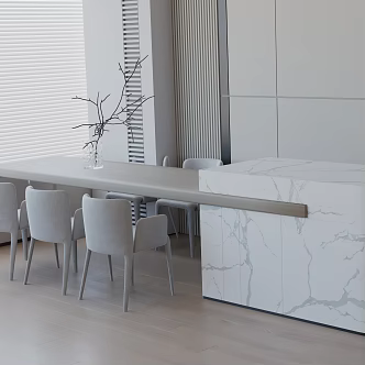 Modern table combination 3d model