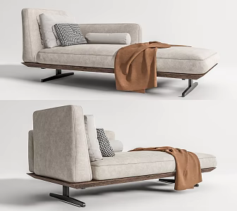 Modern chaise longues 3d model