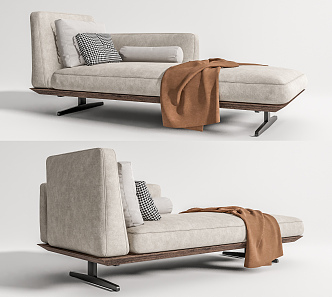 Modern chaise longues 3d model