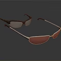 Stylish Modern Sunglasses With Black And Silver Frames And Tinted Lenses For Fashionable Daily Use